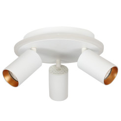 Plafon 3 okrągły biały 3xGU10 LED CCT LP-0612/3C Round WH