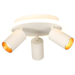 Plafon 3 okrągły biały 3xGU10 LED CCT LP-0612/3C Round WH
