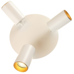 Plafon 3 okrągły biały 3xGU10 LED CCT LP-0612/3C Round WH