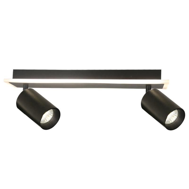 Spot 2 czarny 2xGU10 LED CCT LP-0612/2WS BK