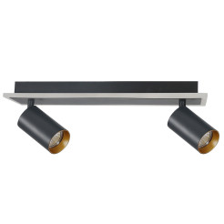 Spot 2 czarny 2xGU10 LED CCT LP-0612/2WS BK