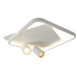 Plafon 2 kwadratowy biały 2xGU10 LED CCT LP-0612/2C Square WH