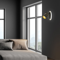 Spot 1 czarny 1xGU10 LED CCT LP-0612/1WS BK