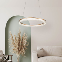 Lampa wisząca Cristal Triangle złoto - transparentna LED CCT LP-033/1P S GD Cr Tria