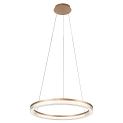 Lampa wisząca Cristal Triangle złoto - transparentna LED CCT LP-033/1P S GD Cr Tria