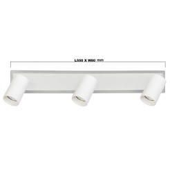 Spot 3 biały 3xGU10 LED CCT LP-0612/3WS WH
