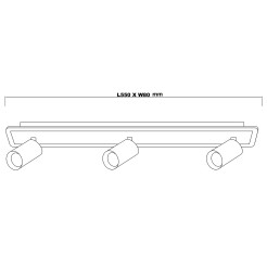 Spot 3 biały 3xGU10 LED CCT LP-0612/3WS WH