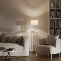 Lampa stołowa biała 2xE27 LP-0304/2T WH