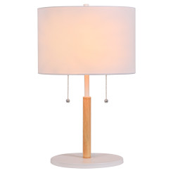 Lampa stołowa biała 2xE27 LP-0304/2T WH