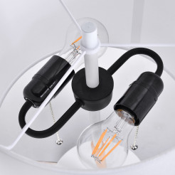 Lampa stołowa biała 2xE27 LP-0304/2T WH