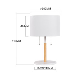 Lampa stołowa biała 2xE27 LP-0304/2T WH