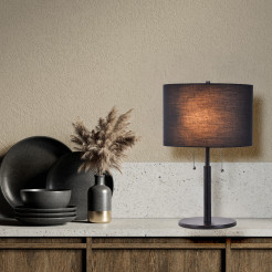 Lampa stołowa czarna 2xE27 LP-0304/2T BK