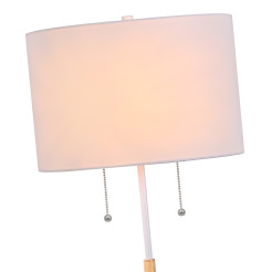 Lampa podłogowa biała 2xE27 LP-0304/2F WH