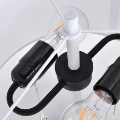 Lampa podłogowa biała 2xE27 LP-0304/2F WH