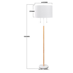 Lampa podłogowa biała 2xE27 LP-0304/2F WH