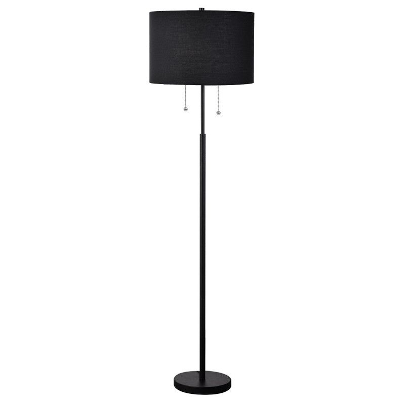 Lampa podłogowa czarna 2xE27 LP-0304/2F BK