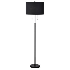 Lampa podłogowa czarna 2xE27 LP-0304/2F BK