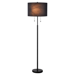 Lampa podłogowa czarna 2xE27 LP-0304/2F BK