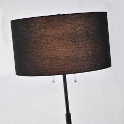 Lampa podłogowa czarna 2xE27 LP-0304/2F BK