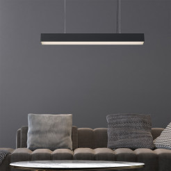 Lampa wisząca M czarna Tuya LED CCT LP-1401/1P M BK Smart