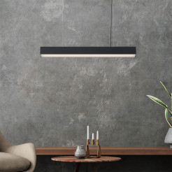 Lampa wisząca M czarna Tuya LED CCT LP-1401/1P M BK Smart