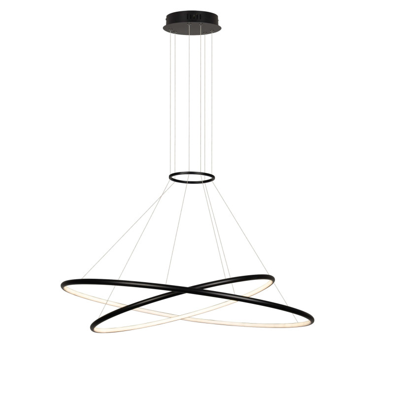 Lampa wisząca czarna LED CCT LP-940/2P BK CCT
