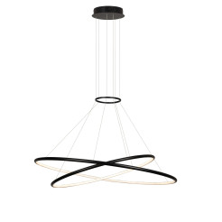 Lampa wisząca czarna LED CCT LP-940/2P BK CCT