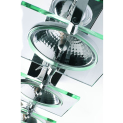 Plafon kinkiet Industrial srebrny 3xQR111 QR-111003