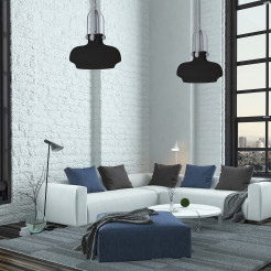 Lampa wisząca Piano czarna 1xE27 LP-3763/1P CZARNY
