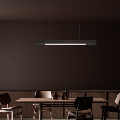 Lampa wisząca M czarna Tuya LED CCT LP-1301/1P M BK Smart