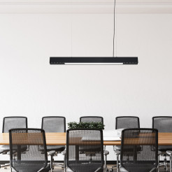 Lampa wisząca M czarna Tuya LED CCT LP-1301/1P M BK Smart