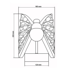 Kinkiet srebrny LED CCT LP-1715/1W CH