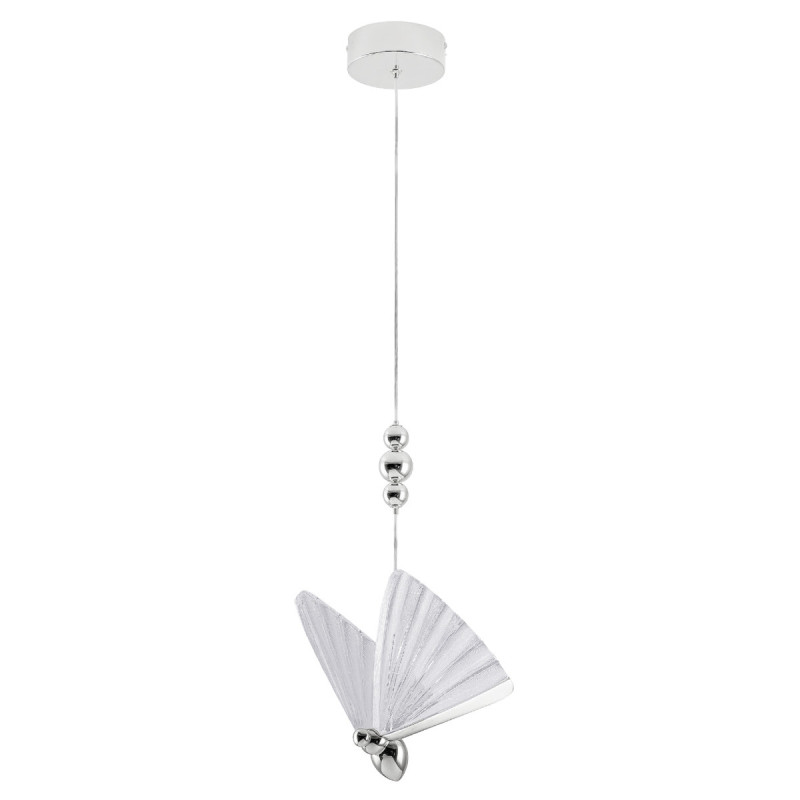 Lampa wisząca 1 srebrna LED CCT LP-1715/1P CH