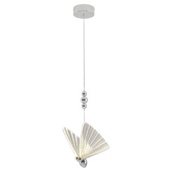 Lampa wisząca 1 srebrna LED CCT LP-1715/1P CH