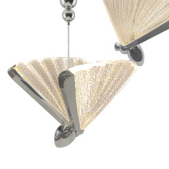 Lampa wisząca 3 srebrna LED CCT LP-1715/3P CH