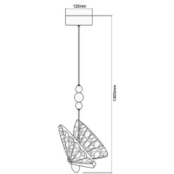 Lampa wisząca 1 mix kolor LED CCT LP-1715/1P color