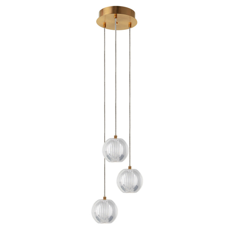 Lampa wisząca 3 złota LED CCT LP-3303/3P GD