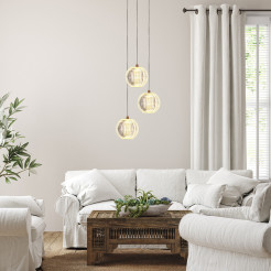 Lampa wisząca 3 złota LED CCT LP-3303/3P GD