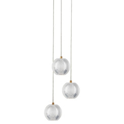 Lampa wisząca 3 złota LED CCT LP-3303/3P GD
