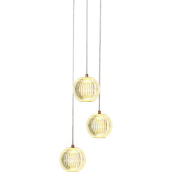 Lampa wisząca 3 złota LED CCT LP-3303/3P GD