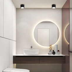 Oprawa natynkowa czarna IP65 GX53 LP-6331/1SM IP65 BK