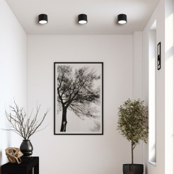 Oprawa natynkowa czarna IP65 GX53 LP-6331/1SM IP65 BK