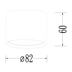 Oprawa natynkowa czarna GX53 LP-6331/1SM GX53 BK