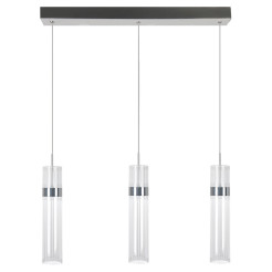 Lampa wisząca 3 srebrna LED CCT LP-1510/3L CH