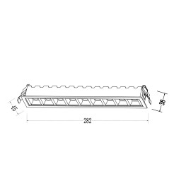 Oprawa podtynkowa 10 biała LED 3000K LP-0406/10RS WH