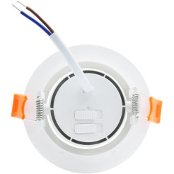 Ruchome oczko podtynkowe białe LED CCT LP-1506/1RS WH