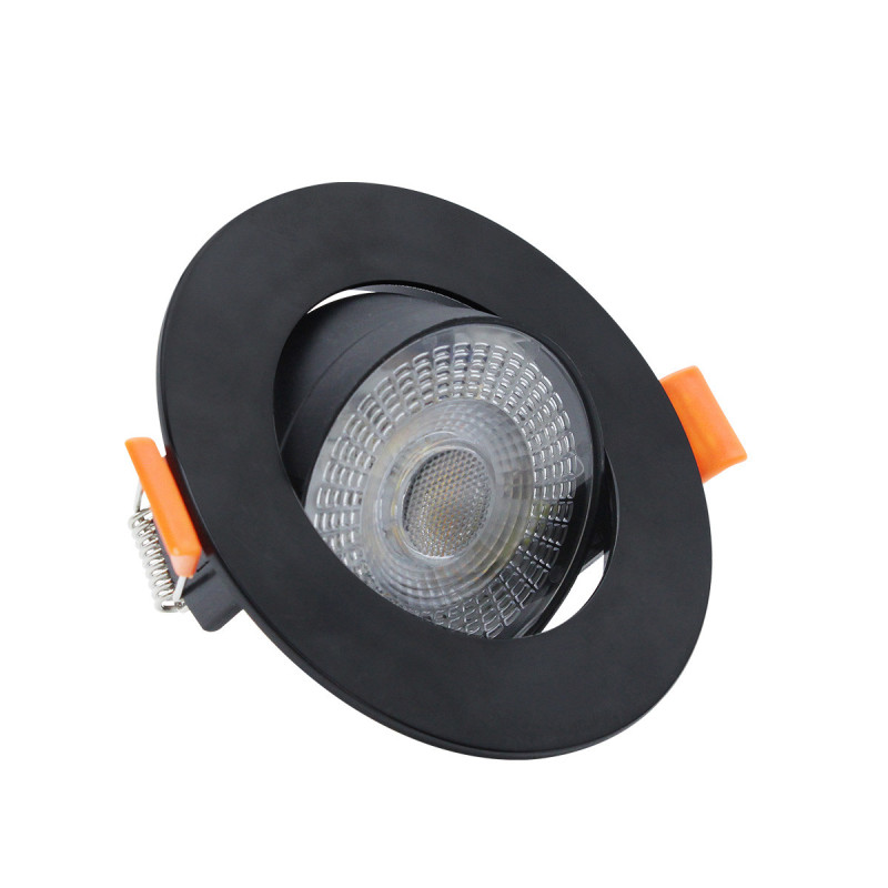 Ruchome oczko podtynkowe czarne LED CCT LP-1506/1RS BK