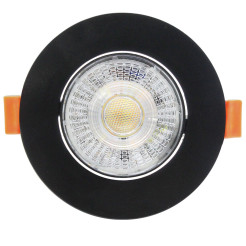 Ruchome oczko podtynkowe czarne LED CCT LP-1506/1RS BK