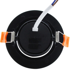 Ruchome oczko podtynkowe czarne LED CCT LP-1506/1RS BK