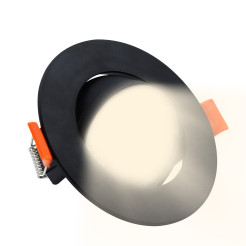 Ruchome oczko podtynkowe czarne LED CCT LP-1506/1RS BK